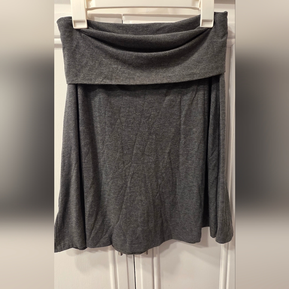 Old Navy Women's Charcoal Gray Foldover Skirt ~ Size Small